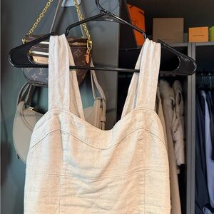 Abercrombie & Fitch Linen Blend Tank Top